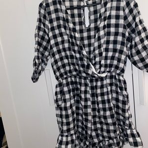 Checkered Romper